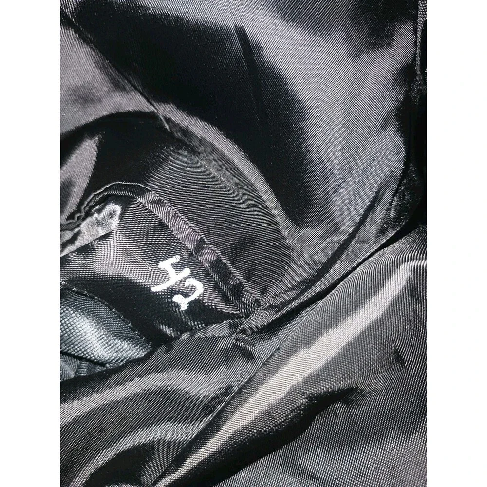 Men's Black Clairborne Tuxedo Jacket Glistens w/ Cloth Buttons